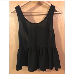 Peplum Bow Back Tank